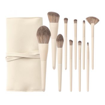 Lvory white minimalist style makeup artist set brush