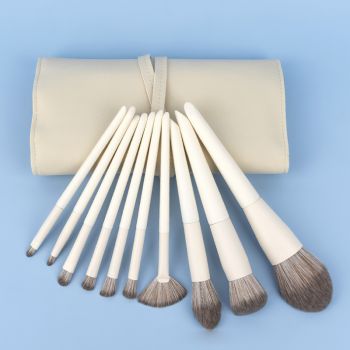 Lvory white minimalist style makeup artist set brush