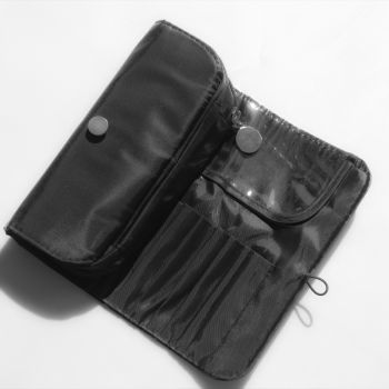 Black makeup bags for 10 pcs professional makeup brush set for personal use
