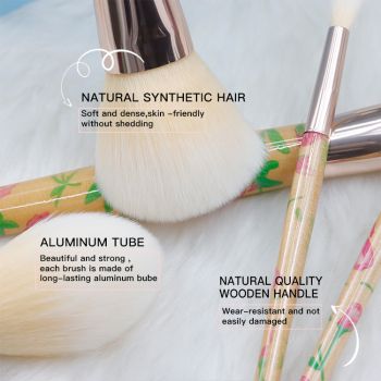 Heat transfer printing process handle special style makeup brush tool