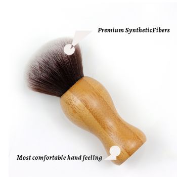 FSC beech wood handle in natural wood color KABUKI Power brush