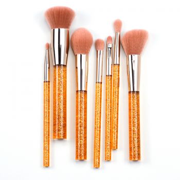 New design for a cool summer recommendation with a shiny sequined handle makeup brush tool