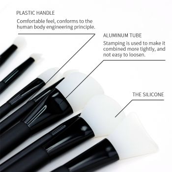 8 style head shape in one set of silicone brush series