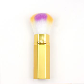 Golden aluminum tube Retractable brush