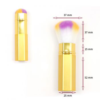 Retractable makeup brush