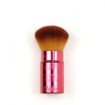Laser-printed aluminum tube handle retractable brush