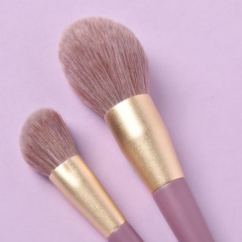 Purple color makeup brush set of 11pcs with package