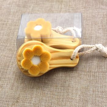 Soft facial wash brush use FSC wooden handle with soft Synthetic hair