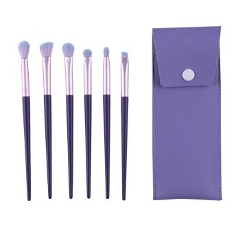 Standard style of eyes shadow brush of 6 pieces makeup brush set with package