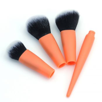 New design and hot sale of 3 in one makeup brush for face