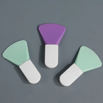Wholesale Latest Mini Silicone Face Mask Brush Quality Soft Cosmetic Tool Nylon Plastic Acrylic Handle Private Label