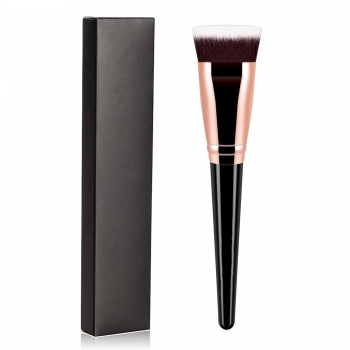 Functional facial contour brush, foundation brush, contouring brush design with Paper bow can print ur own logo