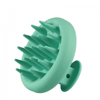 Customized Soft Silicone Scalp Scrubber Detangling Shampoo Hair Brush Round Scalp Scrub Scalp Massager Brush for Hair