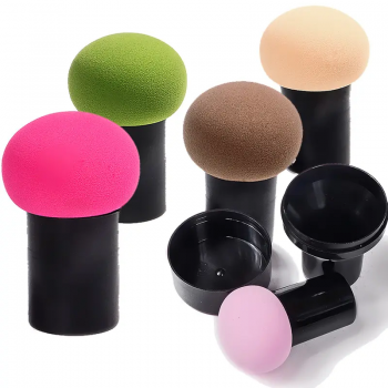 Round Head Mushroom Powder Puff Facial Cosmetic Sponge Foundation Make up Sponge Beauty Puff