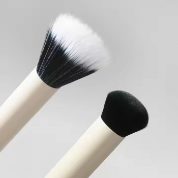 Factory Wholesale Customized Private Label Personalized Travel Size Vegan Synthetic Hair Single Dual Ended Makeup Brush