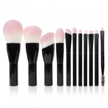 100% Cruelty Free Vegan Hair 8pcs Multi-Function Fluffy Antibacterial Synthetic Hair Makeup Set Brushes