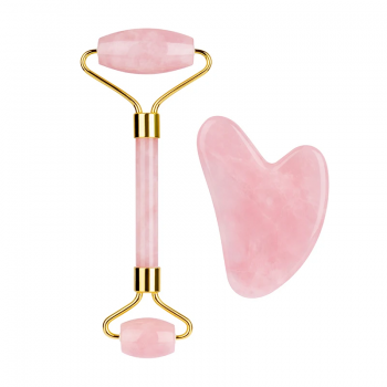 Popular Face Roller Skin Care Tool High Quality Pure Natural Rose Quartz Jade Roller for Face Gua Sha Stone Massager