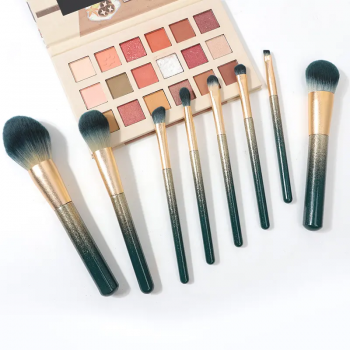Cruelty Free Vegan Hair 8pcs Multi-Function Fluffy Antibacterial Synthetic Hair Makeup Set Brushes