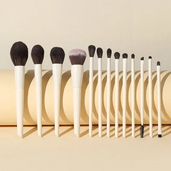  New Private Label 13 PCS Cream Vegan Synthetic Make up Brushes Custom Logo Professional Makeup Brush Set High Quality