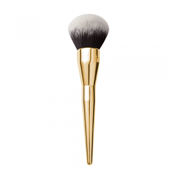 New Single Large Electroplated plastic handle Loose Powder Brush Gold Fluffy Soft Blending Makeup Brush Makeup