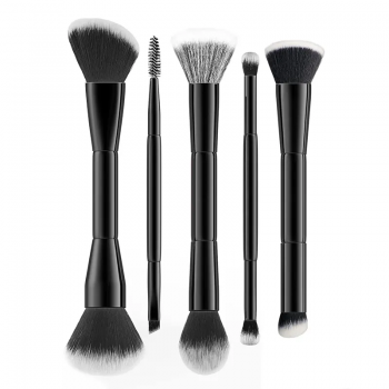 Good sale 5pcs Wholesale Double Side Synthetic Hair Dual-Ended Brush Set Makeup Brush Kits