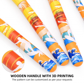 Factory Direct 4Pcs Custom 3D Print Makeup Brushes Powder Contour Blush Eyeshadow Make up Brush Wholesale Makeup & Tools