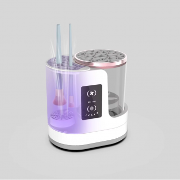 USB Electric Automatic Cosmetic Brushes Washer and Dryer Makeup Brush Cleaner with Labeling Wet and Dry Makeup Tool
