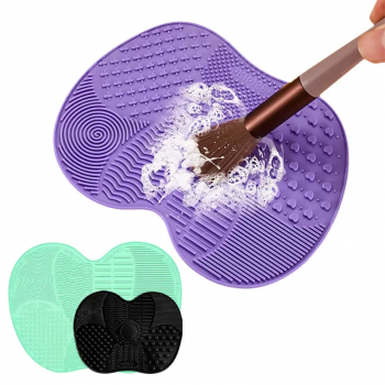 Wholesale Beauty Sponge Makeup Brush Cleaning Mats Silicone Portable Cosmetic Brushes Tool Washing Cleaner Pads 