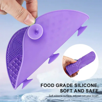 Wholesale Beauty Sponge Makeup Brush Cleaning Mats Silicone Portable Cosmetic Brushes Tool Washing Cleaner Pads 