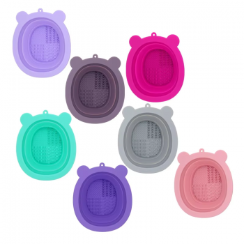 Hot Sale Makeup Brush Sponge Cleaner by Silicone Cup Cleaner Paint Cleaning Pad Makeup Brush Cleaner Pad Silicon Pads