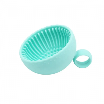 Portable Beauty Brush Cleaner Washing Bowl Cleaning Tool Silicone Makeup Brush Cleaning Pad