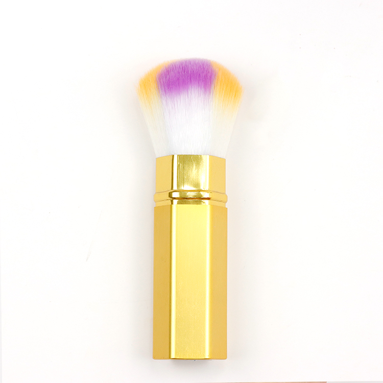 Golden aluminum tube Retractable brush