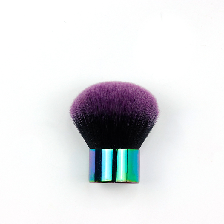 Mini Colorful aluminum tube with Gradient color nylon fiber wool Kabuki