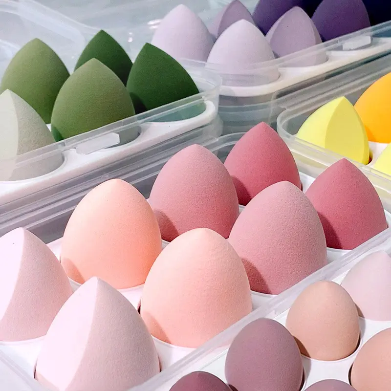 Wholesale Makeup Foundation Sponge Private Label Cosmetic Beauty Powder Puff Custom Logo Blender Soft Makeup Sponge Set