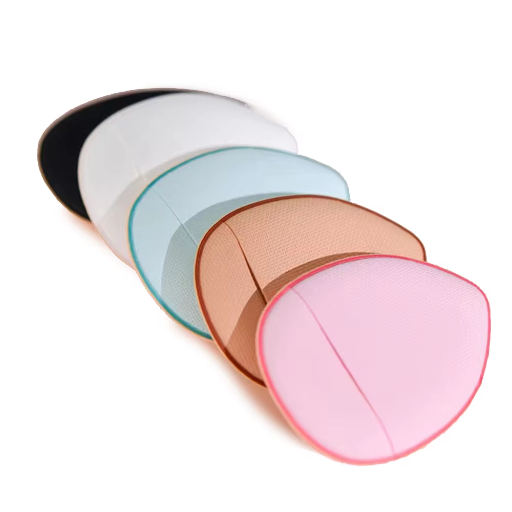 Mini Triangle Cosmetic Powder Puff for Concealer Liquid Foundation Cotton Sponge Material Finger Holder Loose Powder
