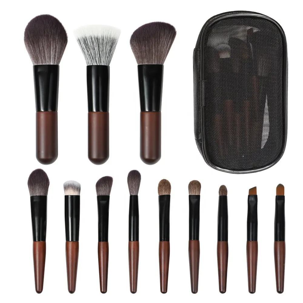 New Beauty Powder Goat Hair Kits Cosmetics Tools Foundation Cute Travel Private Label Mini Custom Makeup Brushes for Mak