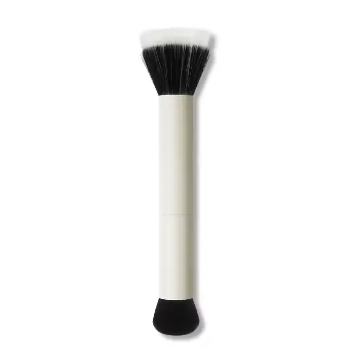 Factory Wholesale Customized Private Label Personalized Travel Size Vegan Synthetic Hair Single Dual Ended Makeup Brush