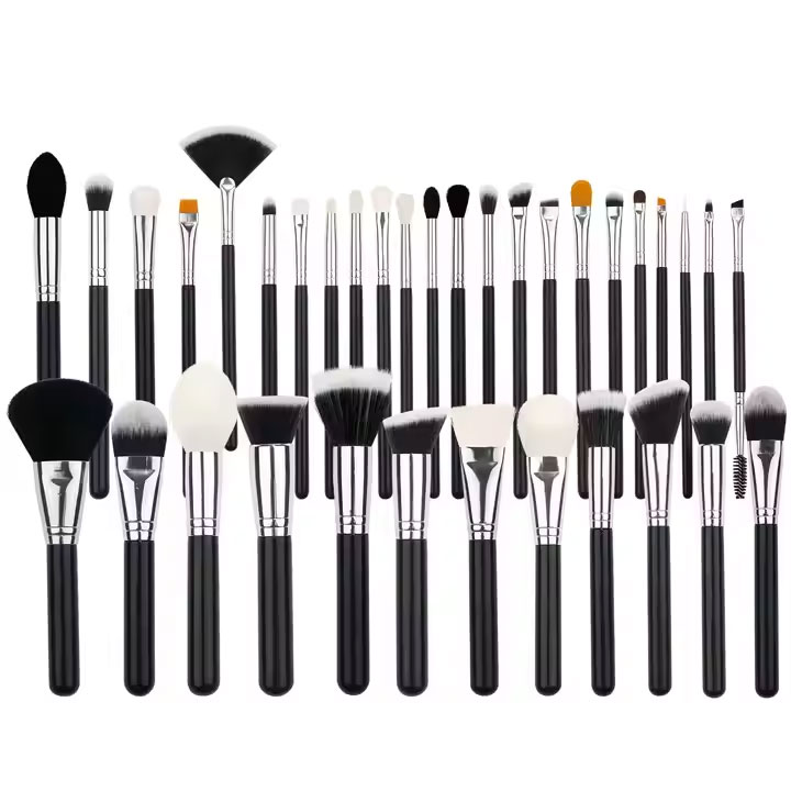 35pcs Professional Makeup Brushes Wood Handle Customized Wholesale Brushes for Concealer Application use for whole face